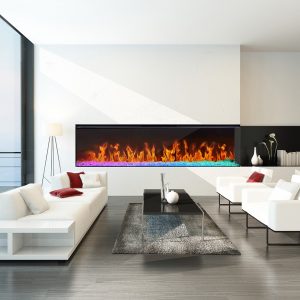 Ampere Heat – SpectrumRGB Series Multi Side Built In Linear Fireplaces