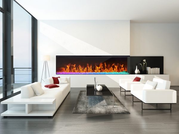 Ampere Heat – SpectrumRGB Series Multi Side Built In Linear Fireplaces